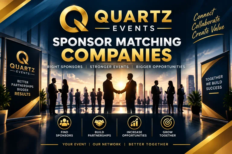 Quartz Events brings professionals, organizations, and industry leaders together through meaningful business experiences. Our approach to quartz events sponsor matching companies focuses on creating relevant connections between businesses and the right event opportunities.